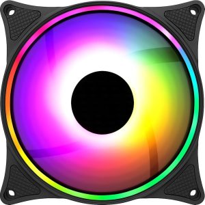 ALFATECH AT-Q19 12 cm Rainbow RGB Kasa Fanı