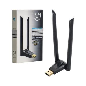 ALFATECH W136 Çift Antenli USB Wi-Fi Adaptör – 300 Mbps Kablosuz Ağ Bağlantısı